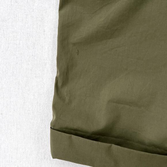 AKRIS PUNTO Fallon Pants Womens 6 Olive Green Cotton Belt Cuff Mid Rise Light - Picture 14 of 16